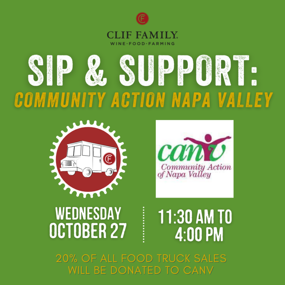 Sip & Support with Clif Family Benefitting Community Action Napa Valley
