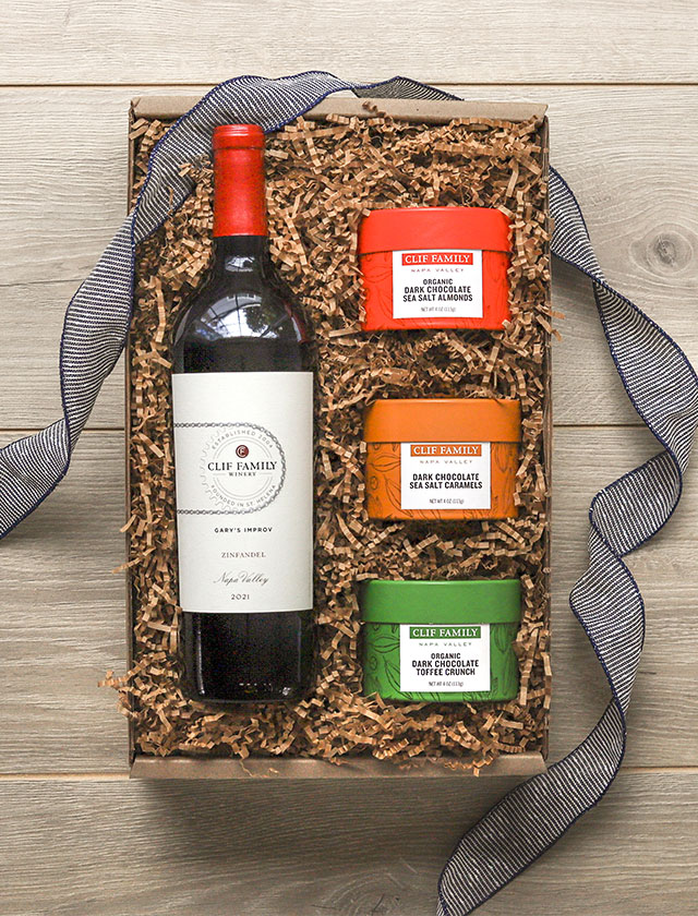 Clif Family Eat Chocolate, Drink Wine Gift Set